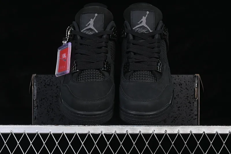 All categories Air Jordan Jordan series basketball shoes Air Jordan 4 TG version Air Jordan 4 Retro "Black Cat" AJ4 Joe 4 new black cat FV5029-010